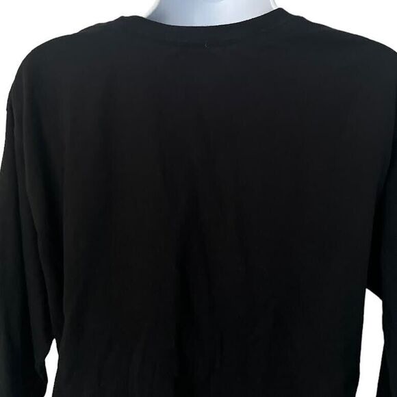 Champion Men's Long-Sleeve T-Shirt Colorful Trippy Glitch Script Logo Si… - Picture 8 of 13